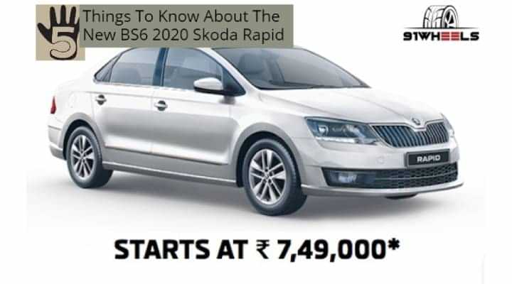 2020 Skoda Rapid BS6 Launched - Five Things To Know 2020 Skoda Rapid BS6 Launched - Five Things To Know