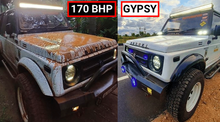 Modified Maruti Gypsy Gets 1.6L Engine From Baleno - Makes 170 bhp