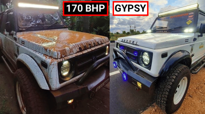 Modified Maruti Gypsy Gets 1.6L Engine From Baleno - Makes 170 bhp