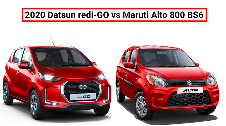 2020 Datsun redi-GO BS6 Vs Maruti Alto 800 : Most Affordable Cars