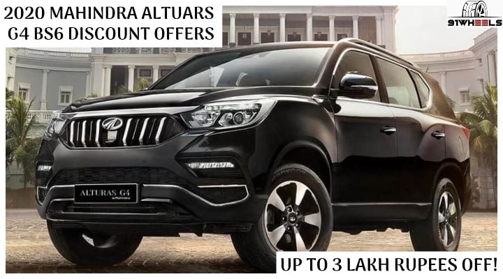 2020 Mahindra Alturas G4 BS6 Discount As High As Rs 3 Lakh For May 2020