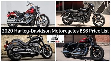 Harley Davidson Motorcycles Bs6 Range Prices Out Starts At Rs 5 34 Lakhs