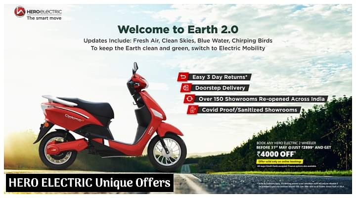 Hero Electric Offers For May 2020; First-of-its-kind 3-Day Return Policy Too