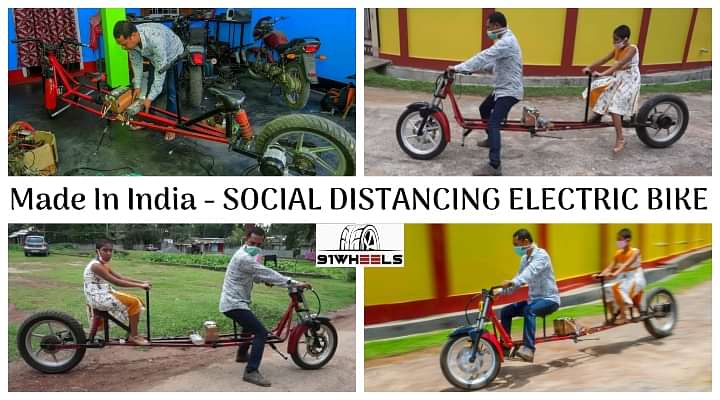 A School Drop-out From Tripura Built A Unique 'Social Distancing Electric Bike' [Video]