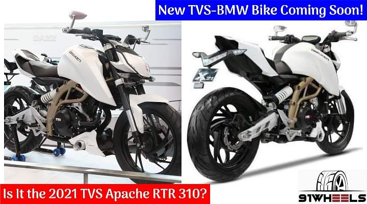 New TVS-BMW Bike Coming Soon: Is It The 2021 TVS Apache RTR 310?