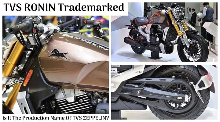 TVS RONIN Trademark Filed: Is It The Production Name Of TVS Zeppelin?