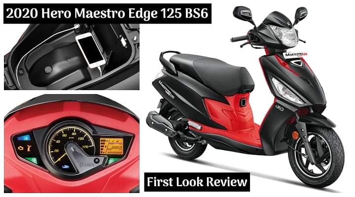 2020 Hero Maestro Edge 125 BS6 First Look Review - Macho and Powerful!