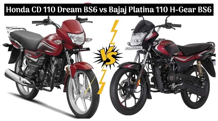 2020 Honda CD 110 Dream BS6 vs Bajaj Platina 110 H-Gear BS6 - Spec Comparison!