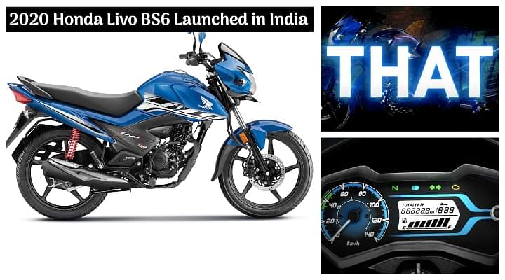 2020 Honda Livo BS6 Launched in India; Price Starts at Rs 69,422 - Details