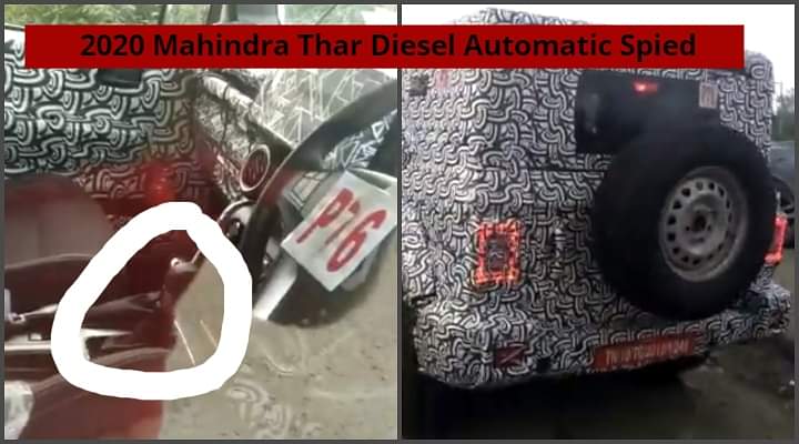 2020 Mahindra Thar Diesel Automatic Shown In A Video - Details