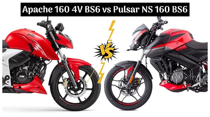 2020 TVS Apache RTR 160 4V BS6 vs Bajaj Pulsar NS 160 BS6 - Which is the Best Power-packed 160cc Bike?