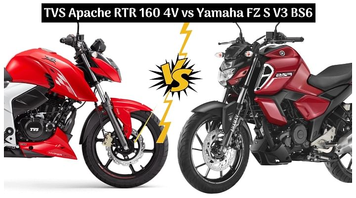 Tvs Apache Rtr 160 Vs Yamaha Fz S V3 Bs6 Which One Should You Buy And Why