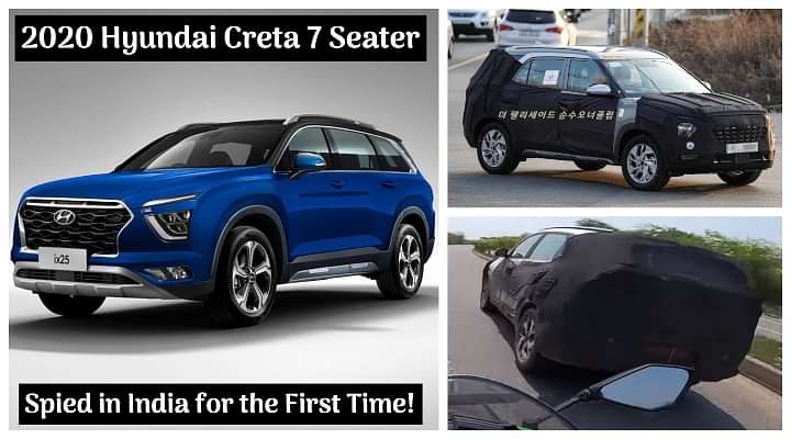 2020 Hyundai Creta 7-Seater SUV Spied On Test In India For The First Time - Details