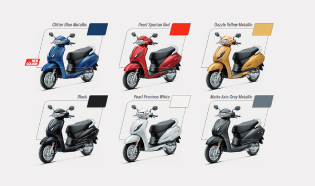 2020 Activa 6G BS6 Colours