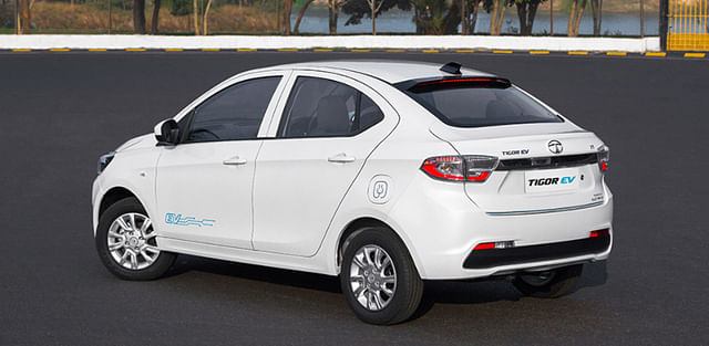 Tata Tigor EV Facelift Rear Side Profile