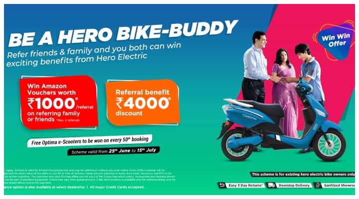 Hero Electric 'Be A Bike Buddy' Referral Scheme Launched in India - Details Hero Electric 'Be A Bike Buddy' Referral Scheme Launched in India - Details
