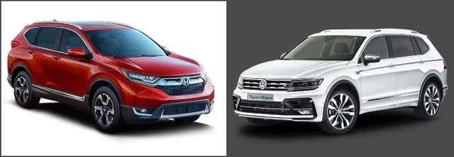 Honda CR-V vs Volkswagen Tiguan Allspace Images