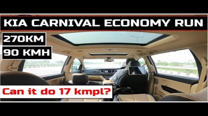 Kia Carnival Delivers More Than ARAI Rated Fuel Economy - Here's How