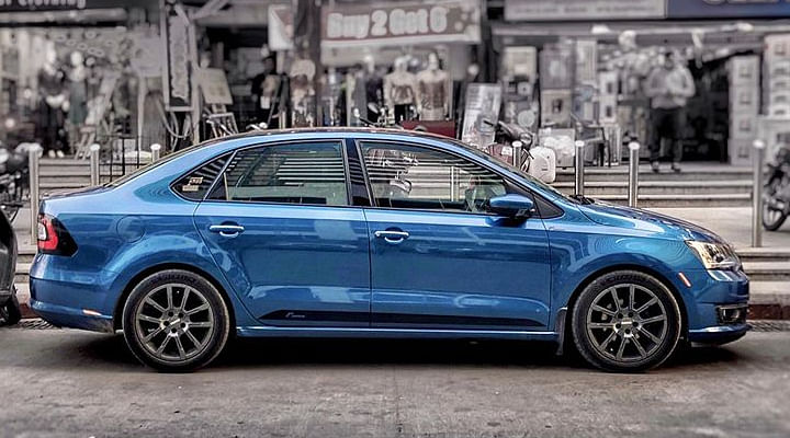 This Modified Skoda Rapid Diesel A.K.A Blue Lagoon Makes 130 Bhp