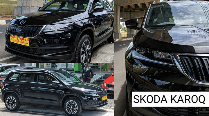 Black 2020 Skoda Karoq BS6 - This Is How The Car Looks In Real Life