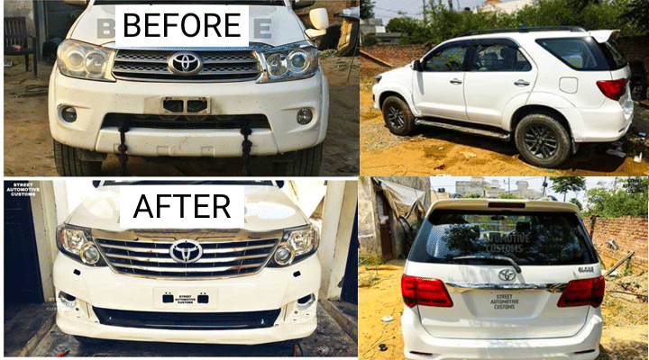 2010 Toyota Fortuner Type 1 Modified Into Type 2 In Just Rs 1.25 Lakh 2010 Toyota Fortuner Type 1 Modified Into Type 2 In Just Rs 1.25 Lakh