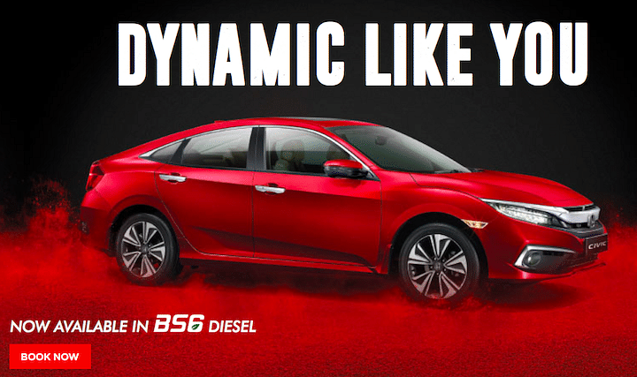 2020 Honda Civic BS6 Diesel Bookings Are Now Open