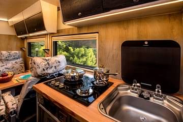 luxecamper motorhome kitchenette