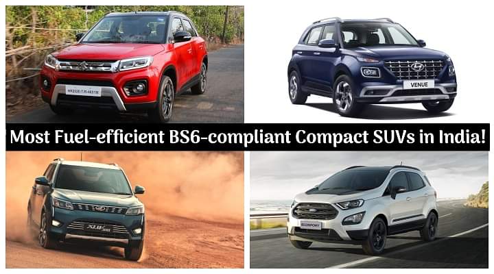 Most Fuel-efficient BS6 Compact SUVs in India - Vitara Brezza to Hyundai Venue!