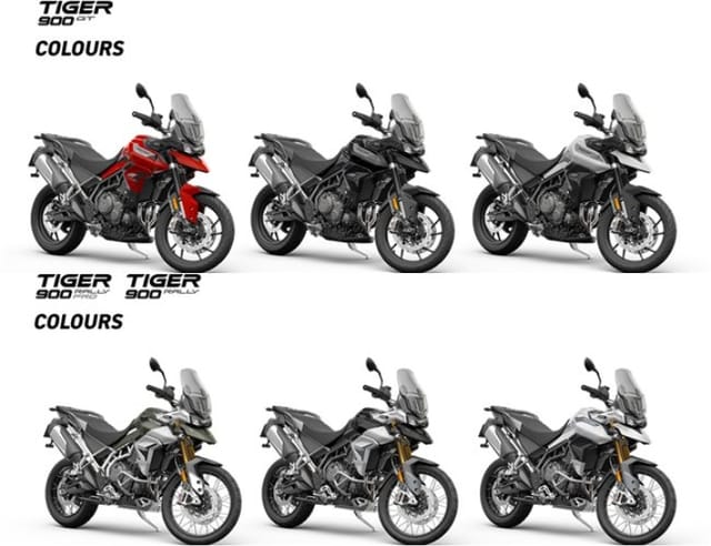 2020 Triumph Tiger 900 colour variants