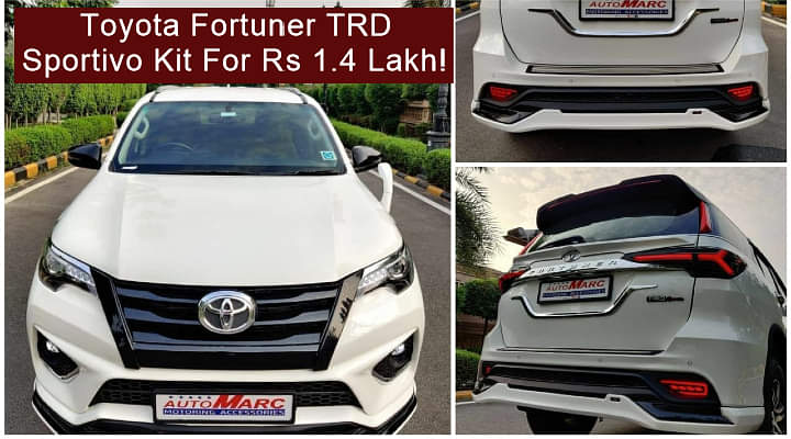 Modified Toyota Fortuner TRD Sportivo - Transform Your Fortuner In Just Rs 1.4 lakh!