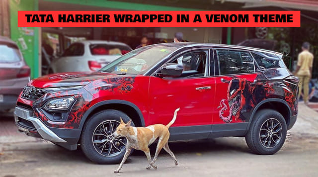 Tata Harrier wrapped
