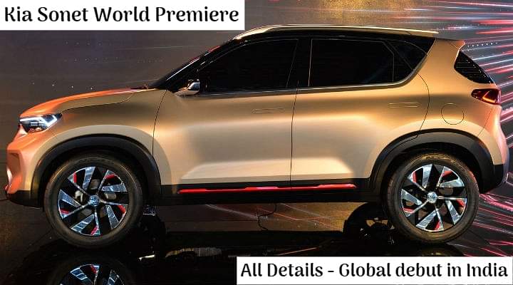 Kia Sonet World Premiere in India on 7th August 2020 - All Details