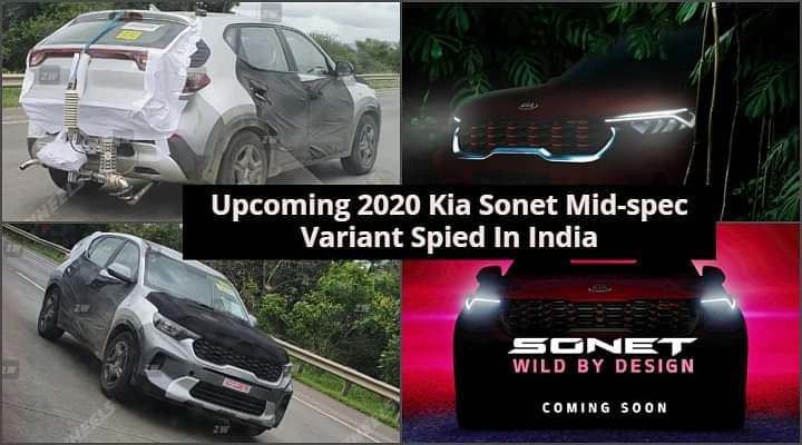 2020 Upcoming Kia Sonet Front Profile Spied - This Is How It Looks