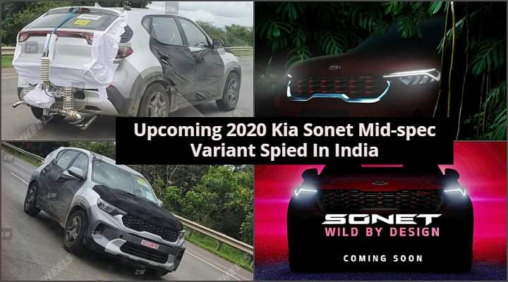 2020 Upcoming Kia Sonet Front Profile Spied - This Is How It Looks