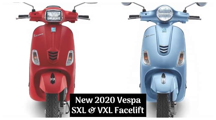 2020 Vespa SXL Facelift BS6 and VXL Facelift Revealed; Launch Soon!