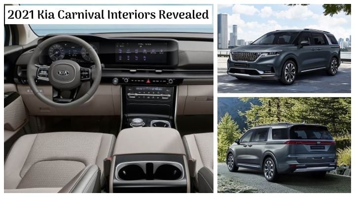 2021 Kia Carnival Interiors Revealed - Tech-Laden and Magnificent!