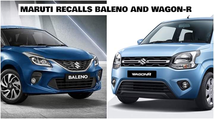 Maruti Wagon-R 1.0 and Baleno P Recall - Over 1.34 Lakh Vehicles Affected