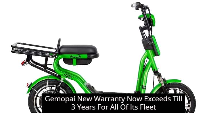 Gemopai Introduces 3-Years Warranty For All Its Fleet; First In EV Industry