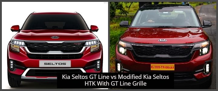 Kia Seltos HTK Gets GT Line Grille, Fog Lights And Blacked Out Treatment