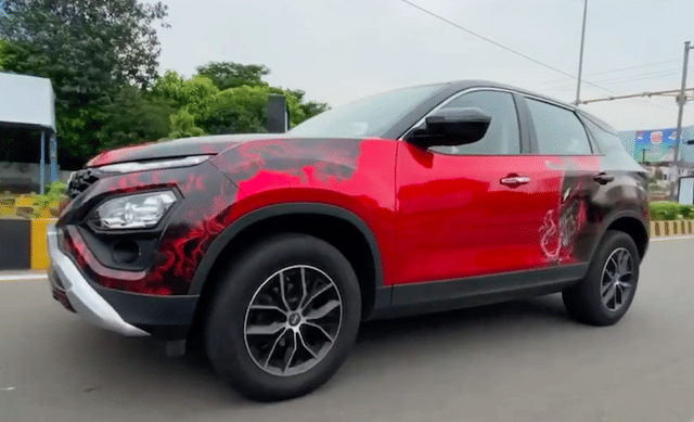 Tata Harrier wrapped