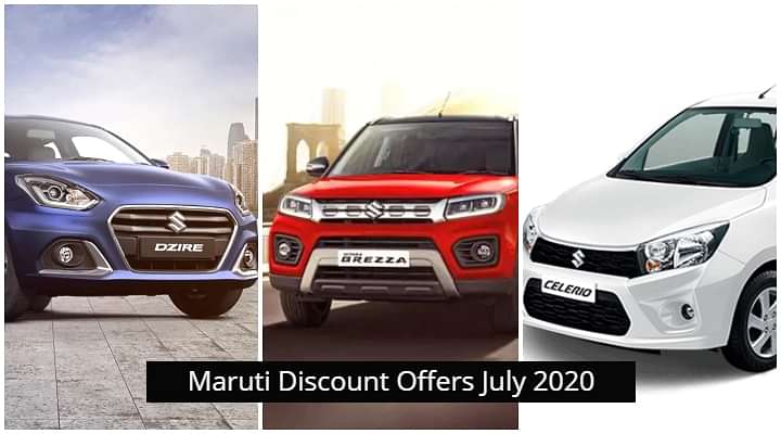 Maruti Suzuki July 2020 Discounts Range From Rs 20,000 To 53,000