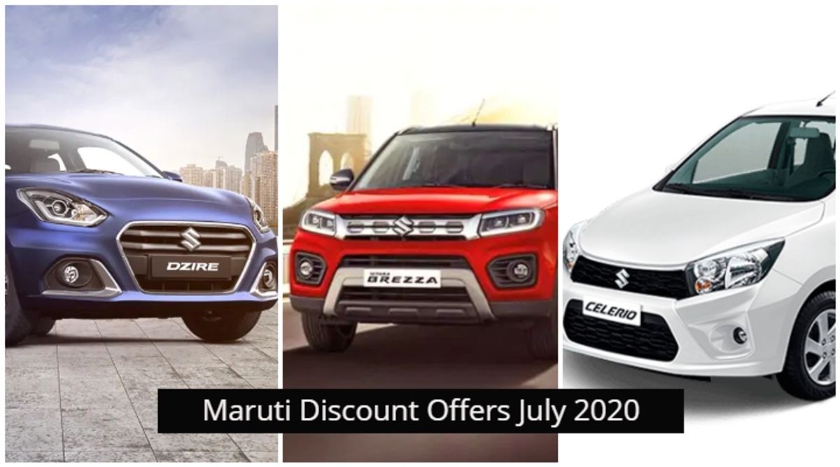 Maruti Suzuki July 2020 Discounts Range From Rs 20,000 To 53,000 Maruti Suzuki July 2020 Discounts Range From Rs 20,000 To 53,000