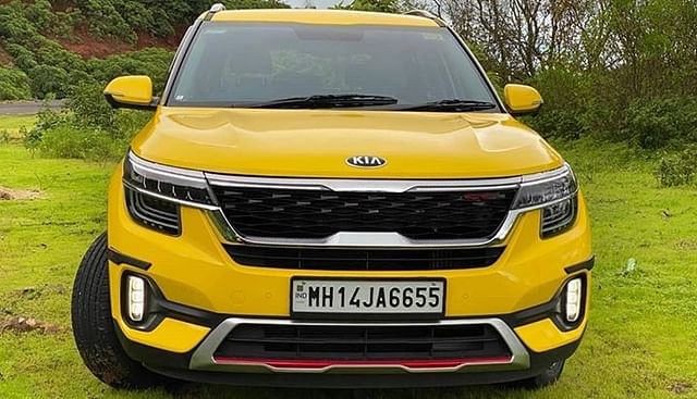 Modified Kia Seltos Yellow Image