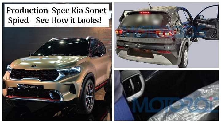Production-Spec Kia Sonet Spied in India - Have A Look At The Images!
