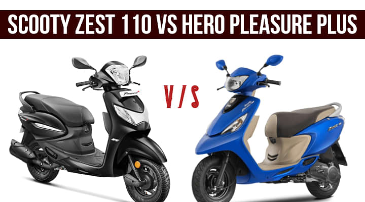 Scooty Zest 110 Vs Pleasure Plus - Spec Comparison