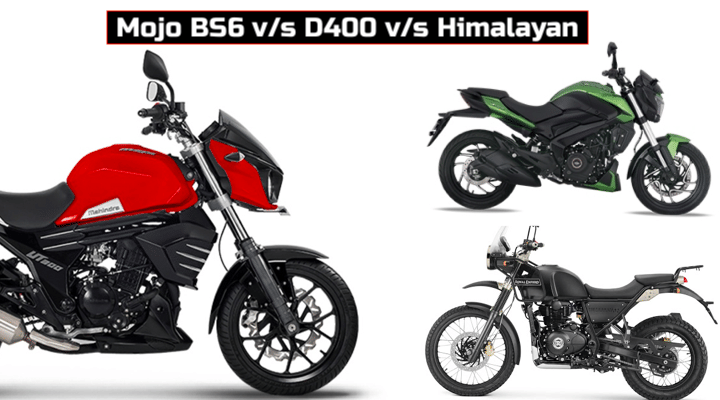 Mahindra Mojo BS6 Vs Bajaj Dominar Vs RE Himalayan