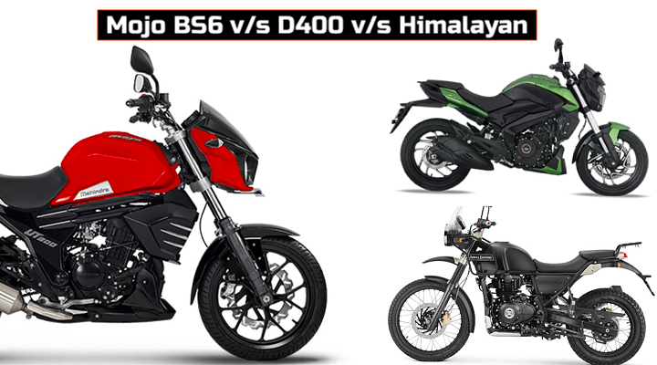 Mahindra Mojo BS6 Vs Bajaj Dominar Vs RE Himalayan