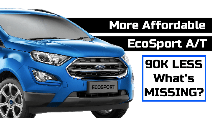 Ford EcoSport Petrol Automatic Becomes Rs 90,000 Cheaper