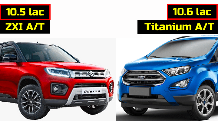 2020 Ford Ecosport Titanium AT Vs Maruti Suzuki Brezza ZXI AT