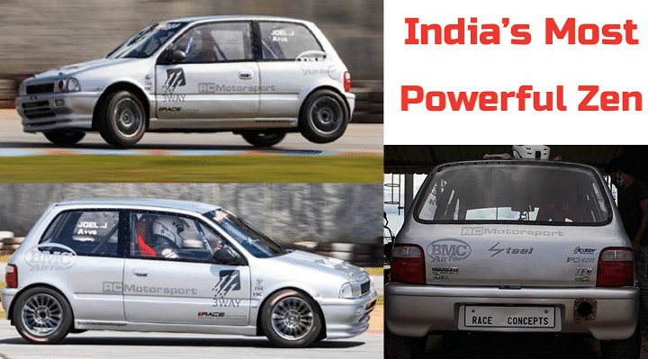 Modified Maruti Suzuki Zen Steel 2-Door - This Car Makes 170 + HP!